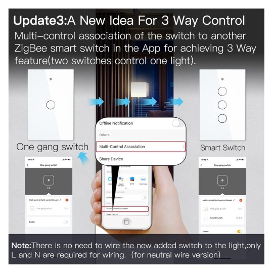 Smart Switch Wall Touch Smart Light Switch with Neutral/No Neutral No Capacitor Smart Life/Tuya Works (Color : Gold Number of Gangs : 3-Gang Standard : US Standard)