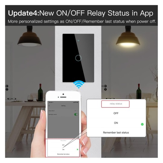 Smart Switch Wall Touch Smart Light Switch with Neutral/No Neutral No Capacitor Smart Work (Color : Black Number of Gangs : 3-Gang)